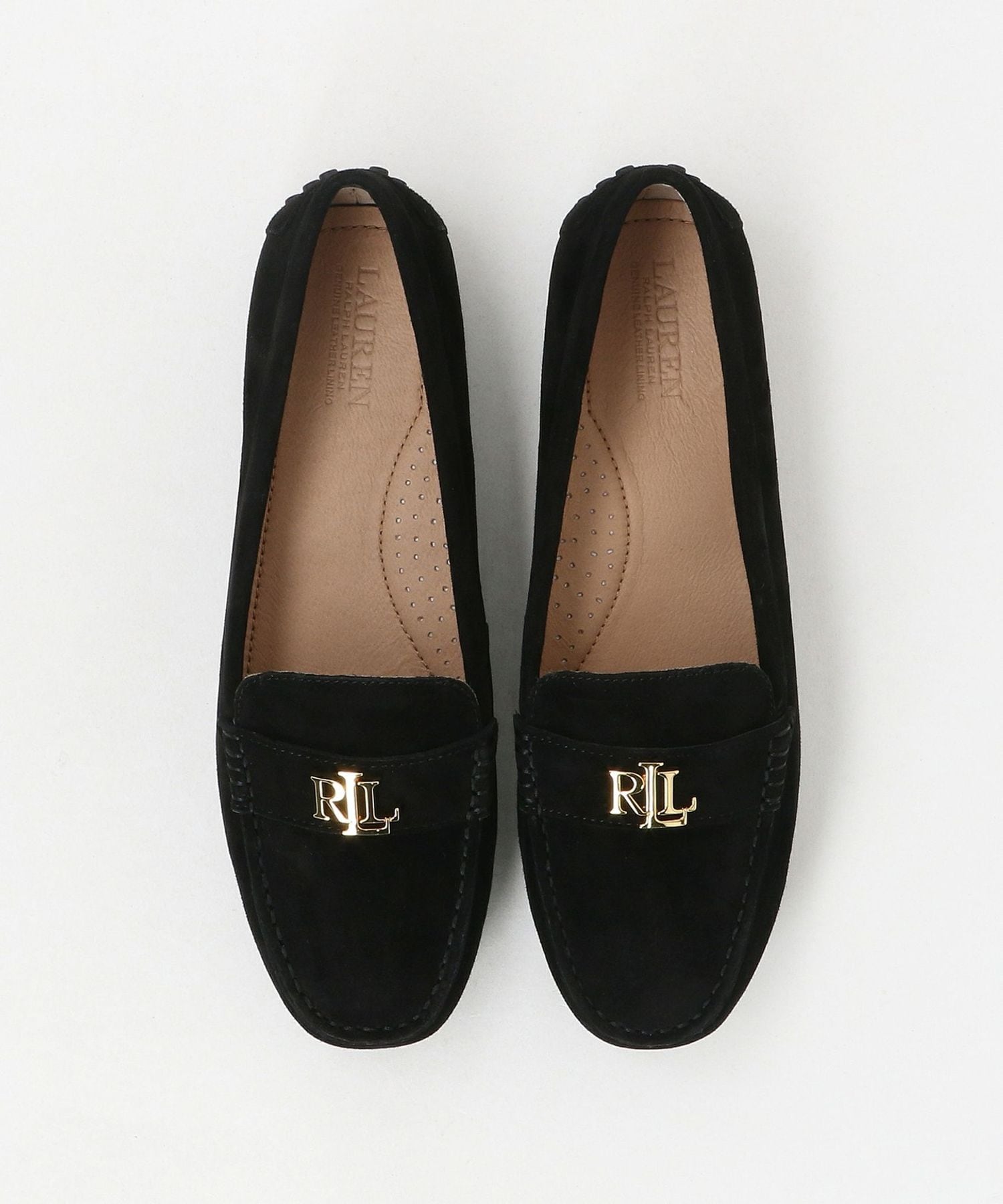 LAUREN RALPH LAUREN＞スエード ドライビング フラットシューズ