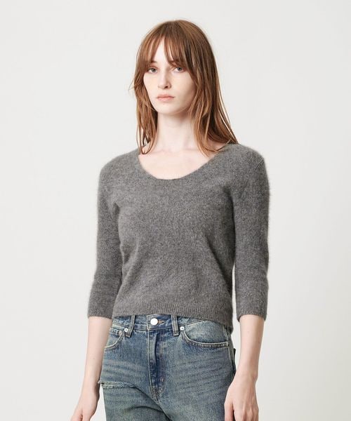 ATTISESSION/＜ATTISESSION＞ディープ ネック ニット トップス/ニット / セーター