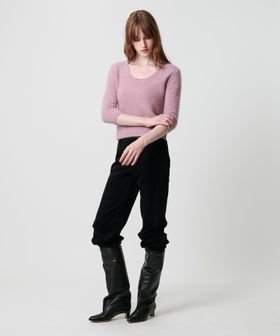 ATTISESSION/＜ATTISESSION＞ディープ ネック ニット トップス/ニット / セーター