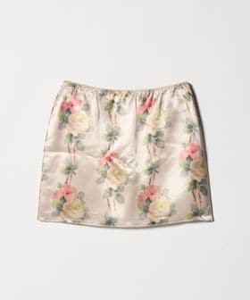 MERYLL ROGGE/＜MERYLL ROGGE＞フラワー サテン スカート/ミニ / ショート