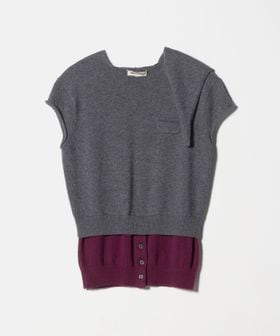 MERYLL ROGGE/＜MERYLL ROGGE＞カップスリーブ スカーフ ニット/ニット / セーター