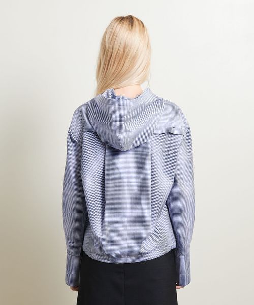 【メール便無料】 ATTISESSION＞レース シャツ/チェック イン トップス