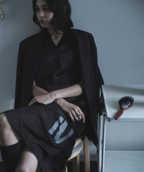KOCHE コシェ　レザー レイヤードスカート　ユナイテッドアローズセレクト KOWGA＞メッシュ レイヤード スカート