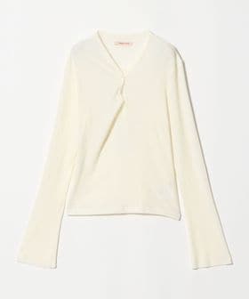 TURN/＜TURN＞CUT AND SEW RIBBED TUNISIEN TOP カットソー/Tシャツ / カットソー