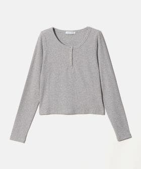 LOW CLASSIC Lc/＜LOW CLASSIC Lc＞ヘンリーネック ロングスリーブ カットソー/Tシャツ / カットソー