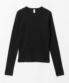 LOS ANGELES APPAREL/＜LOS ANGELES APPAREL＞リブ クルーネック ロングスリーブ Tシャツ/Tシャツ / カットソー