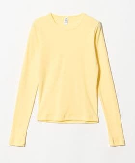 LOS ANGELES APPAREL/＜LOS ANGELES APPAREL＞リブ クルーネック ロングスリーブ Tシャツ/Tシャツ / カットソー