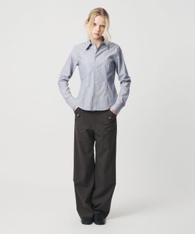 ATTISESSION/＜ATTISESSION＞コットン ストライプ スリム シャツ/シャツ / ブラウス