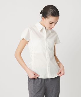 ATTISESSION/＜ATTISESSION＞レースアップ ショートスリーブ シャツ/シャツ / ブラウス