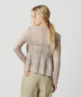 ATTISESSION/＜ATTISESSION＞レース ジャガード カーディガン/カーディガン / ボレロ