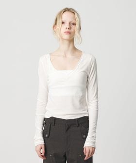 ATTISESSION/＜ATTISESSION＞Vネック ロングスリーブ トップス/Tシャツ / カットソー