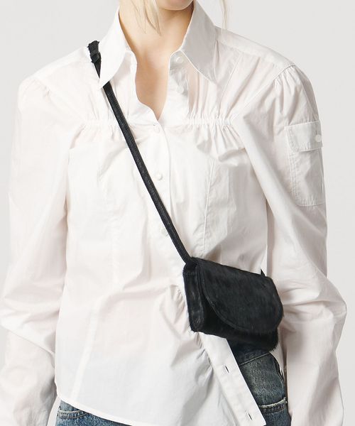 ATTISESSION/＜ATTISESSION＞ヘアレザー ミニ ショルダー バッグ/ショルダーバッグ