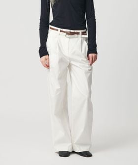 ATTISESSION/＜ATTISESSION＞ベルト 2タック ストレート パンツ 3/その他パンツ