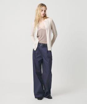 ATTISESSION/＜ATTISESSION＞ベルト 2タック ストレート パンツ 3/その他パンツ