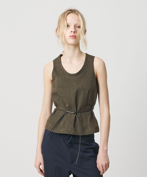 ATTISESSION/＜ATTISESSION＞スエードライク ナローベルト トップス/その他トップス
