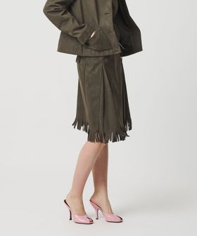 ATTISESSION/＜ATTISESSION＞スエードライク フリンジ スカート/その他スカート