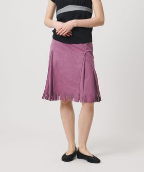 ATTISESSION/＜ATTISESSION＞スエードライク フリンジ スカート/その他スカート