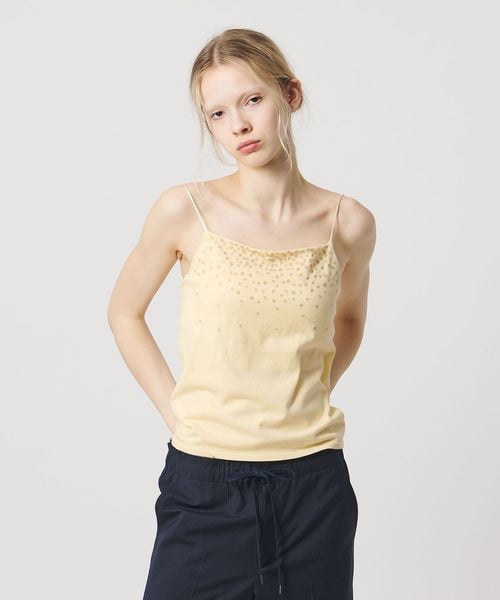 ATTISESSION/＜ATTISESSION＞シークイン エンブロイダリー ニット キャミソール/タンクトップ / キャミソール