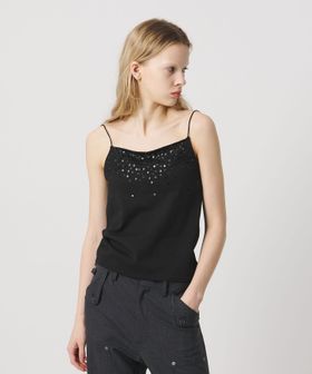 ATTISESSION/＜ATTISESSION＞シークイン エンブロイダリー ニット キャミソール/タンクトップ / キャミソール