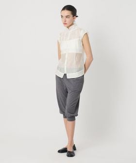 ATTISESSION/＜ATTISESSION＞シアーギャザー ショートスリーブ ブラウス/シャツ / ブラウス