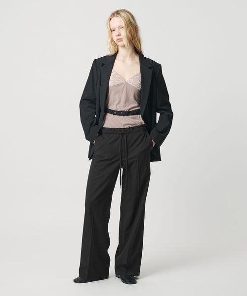 ATTISESSION/＜ATTISESSION＞ストレート トラウザー ブラック/その他パンツ