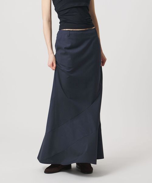 ATTISESSION/＜ATTISESSION＞エスカルゴ スカート ストライプ/ミモレ / ロング