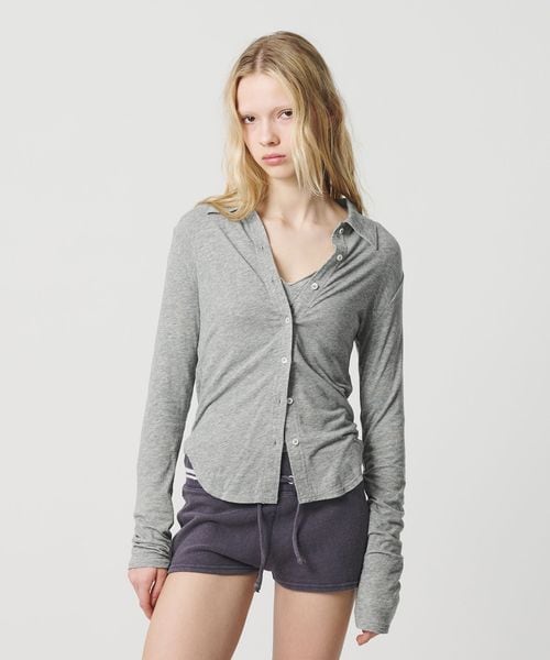 ATTISESSION/＜ATTISESSION＞ジャージー シャツ /シャツ / ブラウス