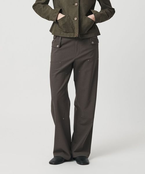 ATTISESSION/＜ATTISESSION＞チェック ワーク パンツ /その他パンツ