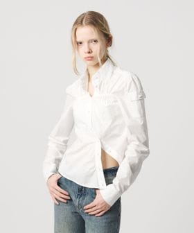 ATTISESSION/＜ATTISESSION＞コットン ギャザー ヨーク シャツ/シャツ / ブラウス