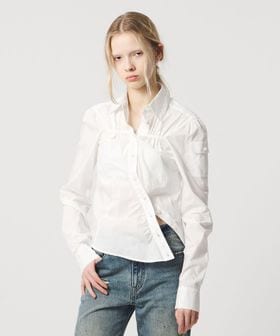 ATTISESSION/＜ATTISESSION＞コットン ギャザー ヨーク シャツ/シャツ / ブラウス