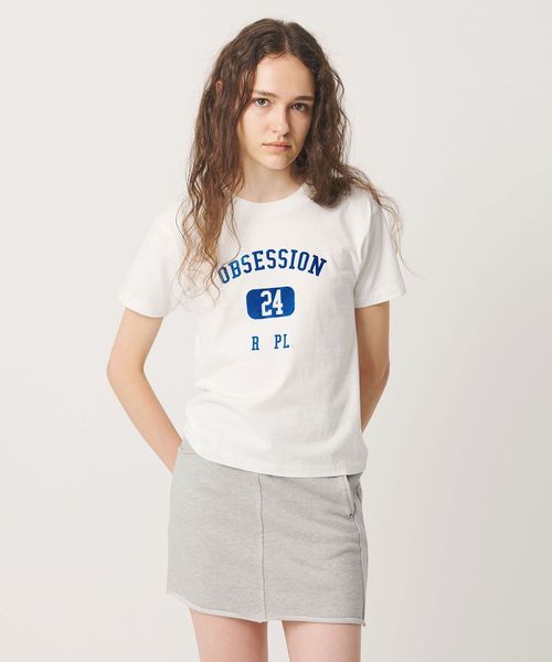 ATTISESSION/＜ATTISESSION＞OBSESSION フロッキーロゴ Tシャツ/Tシャツ / カットソー