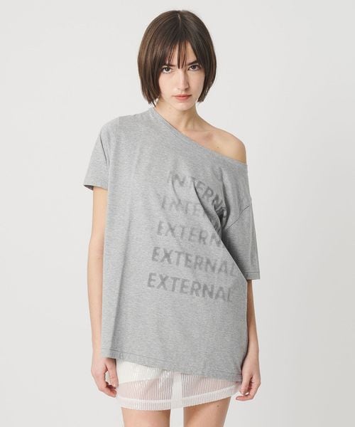 ATTISESSION/＜ATTISESSION＞ビック オフショルダー Tシャツ/Tシャツ / カットソー