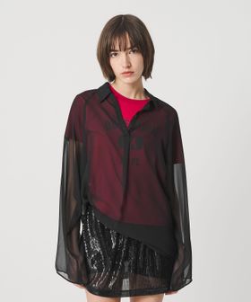 ATTISESSION/＜ATTISESSION＞ラグラン ポロカラーシャツ/シャツ / ブラウス