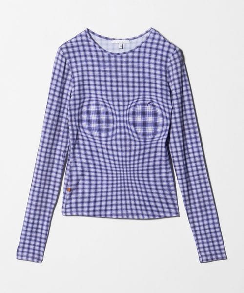 Miaou/＜Miaou＞チェック ロングスリーブ Tシャツ/Tシャツ / カットソー