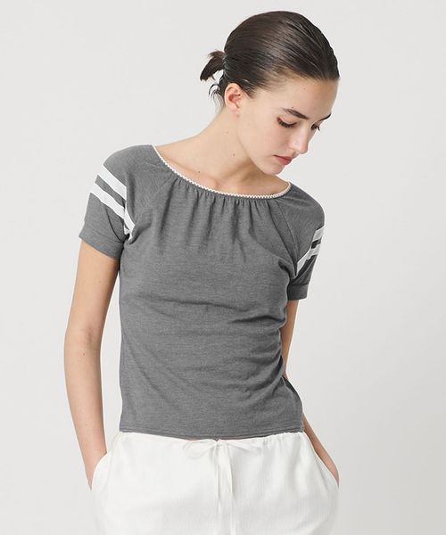 ATTISESSION/＜ATTISESSION＞ライン ショートスリーブ Tシャツ/Tシャツ / カットソー