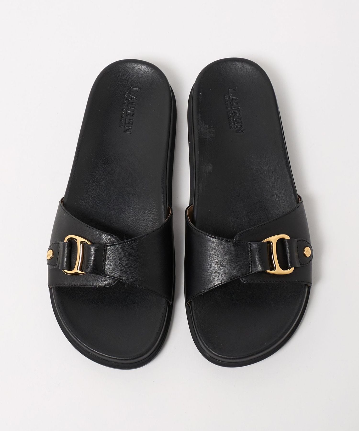 LAUREN RALPH LAUREN＞TASHA スライド サンダル