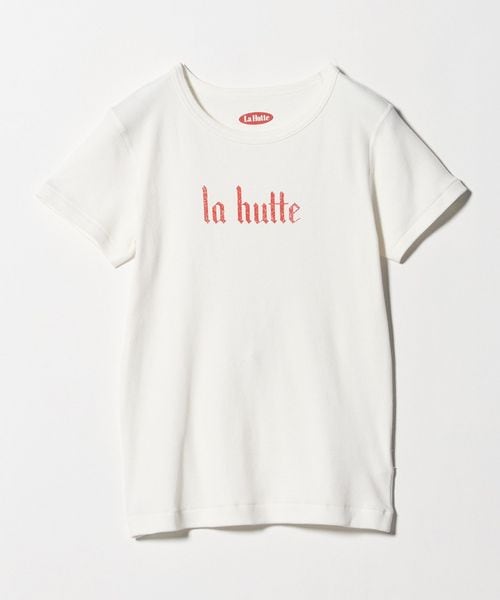 ATTISESSION/【別注】＜LA HUTTE＞LOGO ショートスリーブ Tシャツ/Tシャツ / カットソー