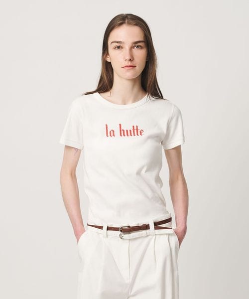 ATTISESSION/【別注】＜LA HUTTE＞LOGO ショートスリーブ Tシャツ/Tシャツ / カットソー
