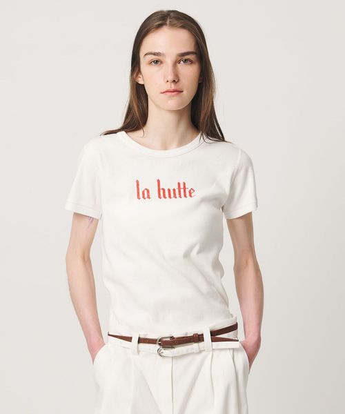 ATTISESSION/【別注】＜LA HUTTE＞LOGO ショートスリーブ Tシャツ/Tシャツ / カットソー