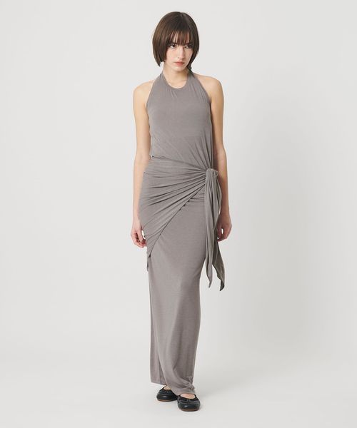 ATTISESSION/＜ATTISESSION＞ホルターネック ロングワンピース/ワンピース