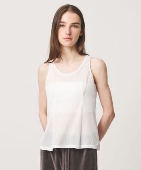 ATTISESSION/＜ATTISESSION＞メッシュ レース ノースリーブ トップス/シャツ / ブラウス