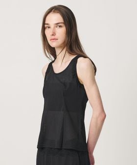 ATTISESSION/＜ATTISESSION＞メッシュ レース ノースリーブ トップス/シャツ / ブラウス