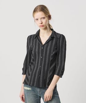 ATTISESSION/＜ATTISESSION＞コットン ギャザー 6分袖 シャツ/シャツ / ブラウス