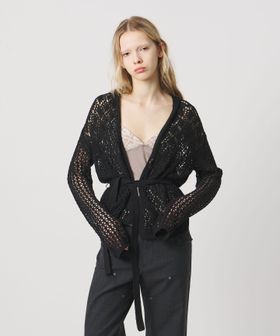 ATTISESSION/＜ATTISESSION＞フーディー ニット カーディガン/カーディガン / ボレロ