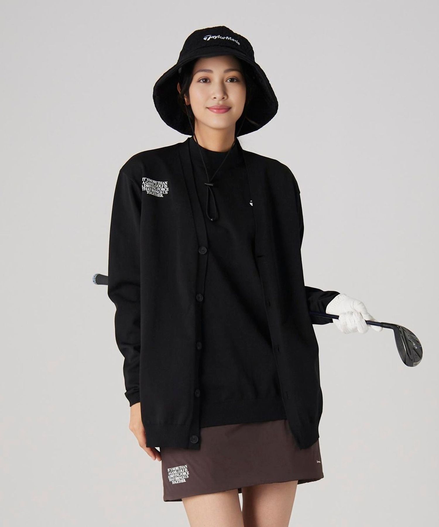 別注】＜TaylorMade×UNITED ARROWS＞ Vネック カーディガン 