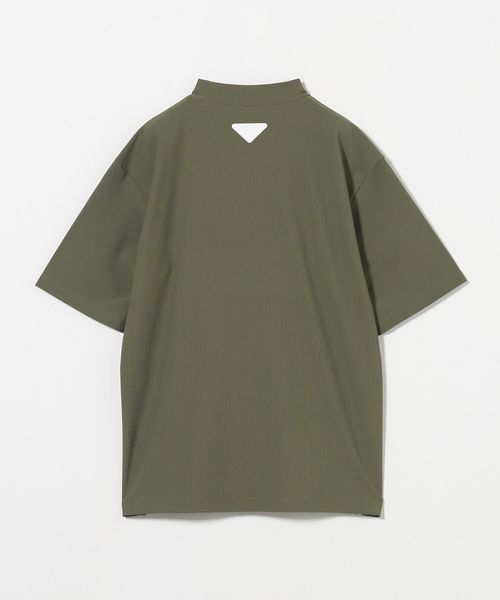 メンズ ロゴ モックネック ポロシャツ