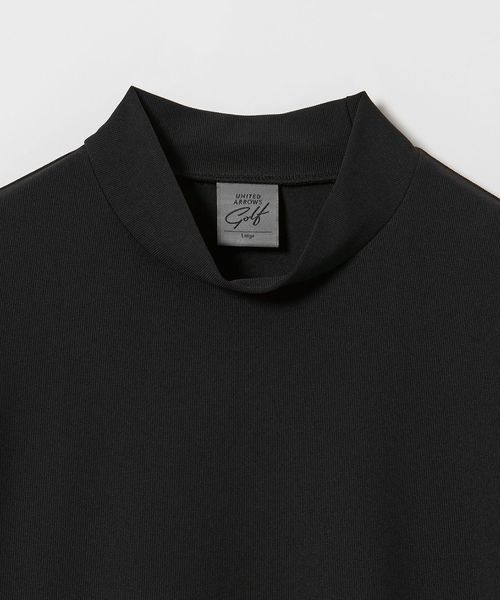 UNITED ARROWS GOLF ゴルフシャツ M　モックネック　グリーン ユニセックス ソフト モックネック ポロシャツ