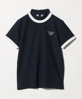 UNITED ARROWS GOLF/ウィメンズ パイピング モックネック ポロシャツ/ポロシャツ