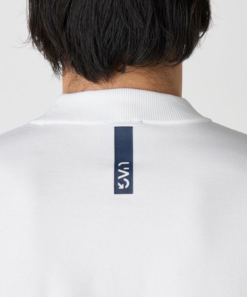 メンズ プレーティング モックネック