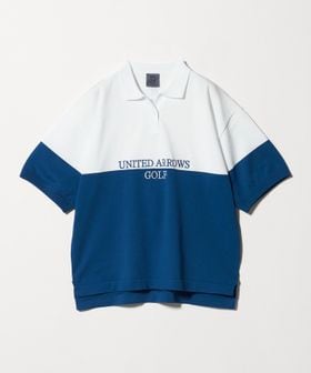 UNITED ARROWS GOLF/ウィメンズ プレーティング ニットポロシャツ/ポロシャツ